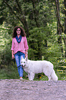 woman with Berger Blanc Suisse