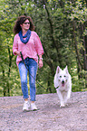woman with Berger Blanc Suisse