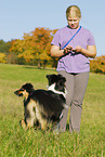 girl with dog