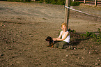 boy with dog