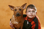 boy with dog