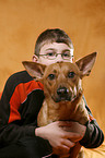 boy with dog