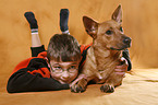 boy with dog
