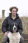 woman with Landseer