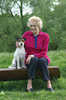 Senior with dog