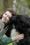 woman with Border Collie