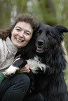 woman with Border Collie