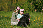 young woman with dog