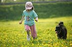 girl with dog