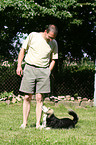 man with dog