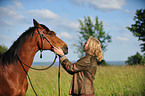 woman with horse