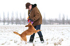 man and mongrel