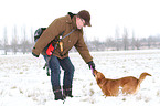 man and mongrel