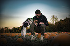 man and Hound-Mongrel