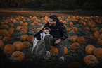 man and Hound-Mongrel