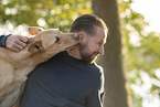 man and mongrel