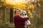 woman and Dachshund-Bolonka-zwetna