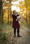 woman and Dachshund-Bolonka-zwetna
