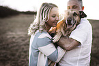 humans and mongrel
