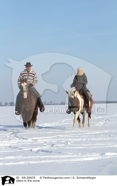 Reiter im Schnee / riders in the snow / SS-26876