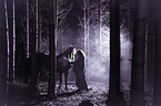 woman and Andalusian Horse