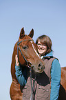 woman with arabian horse
