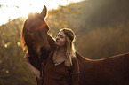 Indian woman with horse