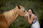 woman with Pony