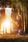 woman and Pinto