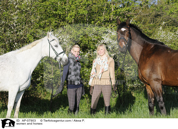 Frauen mit Pferden / women and horses / AP-07903