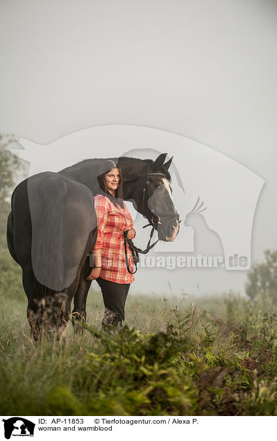 woman and warmblood / AP-11853