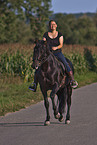 woman rides Cartujano