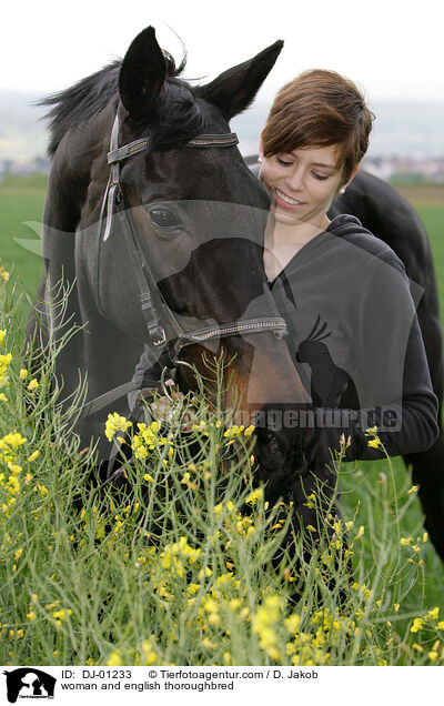 Frau und Englisches Vollblut / woman and english thoroughbred / DJ-01233