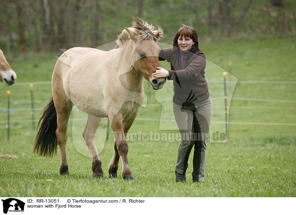 woman with Fjord Horse / RR-13051