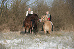 woman with horses