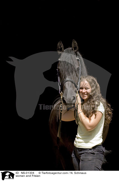 Frau mit Friese / woman and Frisian / NS-01304