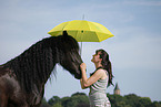 Friesian Horse Portrait