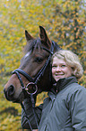 young woman with horse