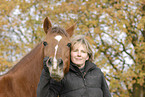 young woman with horse