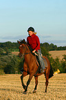 woman rides Pony