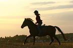 woman rides Pony