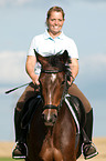 woman rides Pony