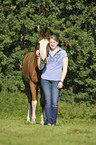 woman with pony