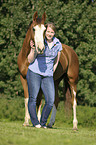 woman with pony