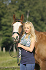 woman with pony