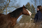 woman and pony