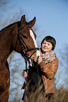 woman and pony