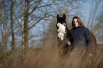 woman and pony
