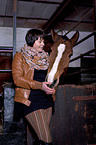 woman and pony
