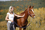 woman with pony